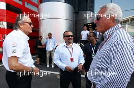 Mansour Ojjeh, McLaren shareholder (Left) with Piero Lardi Ferrari (ITA) Ferrari Vice-President (Right). 09.09.2012. Formula 1 World Championship, Rd 13, Italian Grand Prix, Monza, Italy, Race Day