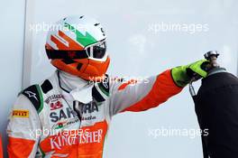 Sahara Force India F1 Team mechanic. 09.09.2012. Formula 1 World Championship, Rd 13, Italian Grand Prix, Monza, Italy, Race Day