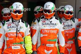 Sahara Force India F1 Team mechanics. 09.09.2012. Formula 1 World Championship, Rd 13, Italian Grand Prix, Monza, Italy, Race Day