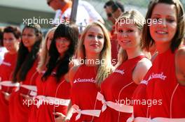 Grid girls on the drivers parade. 09.09.2012. Formula 1 World Championship, Rd 13, Italian Grand Prix, Monza, Italy, Race Day