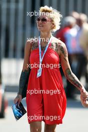 A tattooed woman in the paddock. 06.09.2012. Formula 1 World Championship, Rd 13, Italian Grand Prix, Monza, Italy, Preparation Day