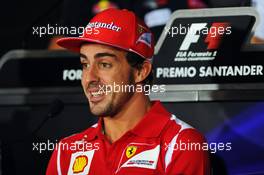 Fernando Alonso (ESP) Ferrari in the FIA Press Conference. 06.09.2012. Formula 1 World Championship, Rd 13, Italian Grand Prix, Monza, Italy, Preparation Day