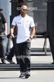 Lewis Hamilton (GBR) McLaren. 06.09.2012. Formula 1 World Championship, Rd 13, Italian Grand Prix, Monza, Italy, Preparation Day