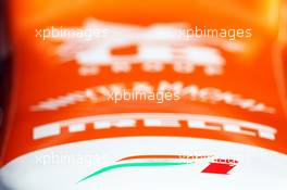 Sahara Force India F1 VJM05 nosecone. 06.09.2012. Formula 1 World Championship, Rd 13, Italian Grand Prix, Monza, Italy, Preparation Day