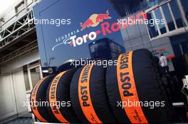 Scuderia Toro Rosso tyre blankets. 06.09.2012. Formula 1 World Championship, Rd 13, Italian Grand Prix, Monza, Italy, Preparation Day