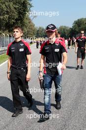 Charles Pic (FRA) Marussia F1 Team walks the circuit. 06.09.2012. Formula 1 World Championship, Rd 13, Italian Grand Prix, Monza, Italy, Preparation Day