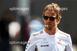 Jenson Button (GBR) McLaren. 06.09.2012. Formula 1 World Championship, Rd 13, Italian Grand Prix, Monza, Italy, Preparation Day