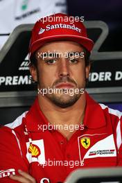 Fernando Alonso (ESP) Ferrari in the FIA Press Conference. 06.09.2012. Formula 1 World Championship, Rd 13, Italian Grand Prix, Monza, Italy, Preparation Day