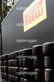 Pirelli tyres. 06.09.2012. Formula 1 World Championship, Rd 13, Italian Grand Prix, Monza, Italy, Preparation Day