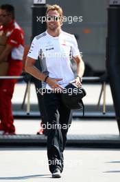 Jenson Button (GBR) McLaren. 06.09.2012. Formula 1 World Championship, Rd 13, Italian Grand Prix, Monza, Italy, Preparation Day