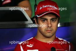 Felipe Massa (BRA) Ferrari in the FIA Press Conference. 06.09.2012. Formula 1 World Championship, Rd 13, Italian Grand Prix, Monza, Italy, Preparation Day