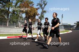 Jerome d'Ambrosio (BEL) Lotus F1 Team walks the circuit. 06.09.2012. Formula 1 World Championship, Rd 13, Italian Grand Prix, Monza, Italy, Preparation Day