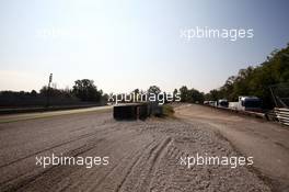 The exit of the Paraoblica and the famous old Monza banking. 06.09.2012. Formula 1 World Championship, Rd 13, Italian Grand Prix, Monza, Italy, Preparation Day