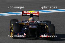 10.02.2012 Jerez, Spain, Jean-Eric Vergne (FRA), Scuderia Toro Rosso    - Formula 1 Testing, day 4 - Formula 1 World Championship