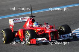 10.02.2012 Jerez, Spain, Fernando Alonso (ESP), Scuderia Ferrari   - Formula 1 Testing, day 4 - Formula 1 World Championship