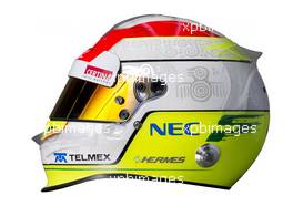 10.02.2012 Jerez, Spain, Sergio PÃ©rez (MEX), Sauber F1 Team helmet - Formula 1 Testing, day 1 - Formula 1 World Championship