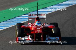 10.02.2012 Jerez, Spain, Fernando Alonso (ESP), Scuderia Ferrari   - Formula 1 Testing, day 1 - Formula 1 World Championship