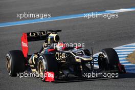 10.02.2012 Jerez, Spain, Romain Grosjean (FRA), Lotus Renault GP   - Formula 1 Testing, day 4 - Formula 1 World Championship