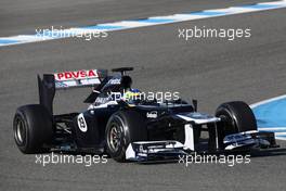 10.02.2012 Jerez, Spain, Bruno Senna (BRE), Williams F1 Team   - Formula 1 Testing, day 4 - Formula 1 World Championship
