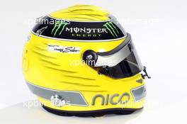 10.02.2012 Jerez, Spain, Nico Rosberg (GER), Mercedes GP Petronas F1 Team helmet  - Formula 1 Testing, day 1 - Formula 1 World Championship