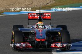 09.02.2012 Jerez, Spain, Lewis Hamilton (GBR), McLaren Mercedes   - Formula 1 Testing, day 1 - Formula 1 World Championship