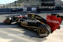 09.02.2012 Jerez, Spain, Romain Grosjean (FRA), Lotus Renault GP   - Formula 1 Testing, day 1 - Formula 1 World Championship