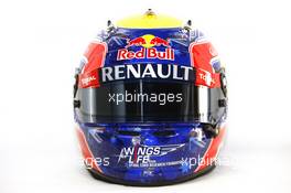 09.02.2012 Jerez, Spain, Mark Webber (AUS), Red Bull Racing  helmet - Formula 1 Testing, day 1 - Formula 1 World Championship