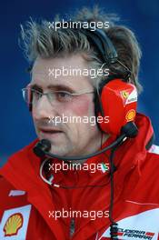 09.02.2012 Jerez, Spain, Pat Fry (GBR) Ferrari Deputy Technical Director and Head of Race Engineering - Formula 1 Testing, day 1 - Formula 1 World Championship