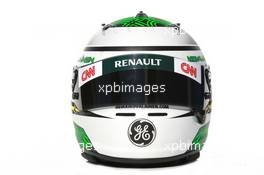 09.02.2012 Jerez, Spain, Heikki Kovalainen (FIN), Caterham F1 Team helmet - Formula 1 Testing, day 1 - Formula 1 World Championship