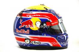 09.02.2012 Jerez, Spain, Mark Webber (AUS), Red Bull Racing helmet - Formula 1 Testing, day 1 - Formula 1 World Championship