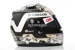 09.02.2012 Jerez, Spain, Giedo van der Garde (NED), Caterham F1 Team test Driver helmet - Formula 1 Testing, day 1 - Formula 1 World Championship