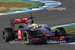 09.02.2012 Jerez, Spain, Lewis Hamilton (GBR), McLaren Mercedes - Formula 1 Testing, day 1 - Formula 1 World Championship