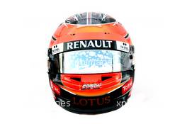 09.02.2012 Jerez, Spain, Romain Grosjean (FRA), Lotus Renault F1 Team helmet - Formula 1 Testing, day 1 - Formula 1 World Championship