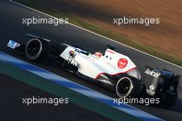 07.02.2012 Jerez, Spain, Kamui Kobayashi (JAP), Sauber F1 Team   - Formula 1 Testing, day 1 - Formula 1 World Championship