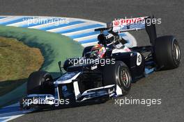 07.02.2012 Jerez, Spain, Pastor Maldonado (VEN), Williams F1 Team   - Formula 1 Testing, day 1 - Formula 1 World Championship