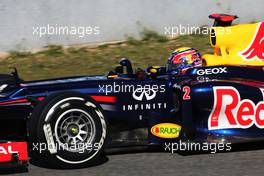 07.02.2012 Jerez, Spain, Mark Webber (AUS), Red Bull Racing   - Formula 1 Testing, day 1 - Formula 1 World Championship