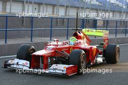 07.02.2012 Jerez, Spain, Felipe Massa (BRA), Scuderia Ferrari   - Formula 1 Testing, day 1 - Formula 1 World Championship