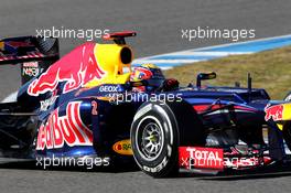 07.02.2012 Jerez, Spain, Mark Webber (AUS), Red Bull Racing in the new RB8    - Formula 1 Testing, day 1 - Formula 1 World Championship