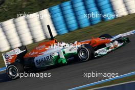 07.02.2012 Jerez, Spain, Paul di Resta (GBR), Sahara Force India Formula One Team   - Formula 1 Testing, day 1 - Formula 1 World Championship