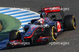 07.02.2012 Jerez, Spain, Jenson Button (GBR), McLaren Mercedes   - Formula 1 Testing, day 1 - Formula 1 World Championship