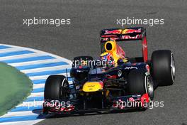 07.02.2012 Jerez, Spain, Mark Webber (AUS), Red Bull Racing   - Formula 1 Testing, day 1 - Formula 1 World Championship
