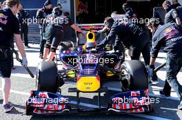 07.02.2012 Jerez, Spain, Mark Webber (AUS), Red Bull Racing in the new RB8  - Formula 1 Testing, day 1 - Formula 1 World Championship