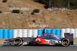 08.02.2012 Jerez, Spain, Jenson Button (GBR), McLaren Mercedes  - Formula 1 Testing, day 1 - Formula 1 World Championship