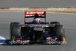 08.02.2012 Jerez, Spain, Daniel Ricciardo (AUS), Scuderia Toro Rosso   - Formula 1 Testing, day 1 - Formula 1 World Championship