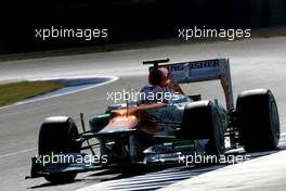 08.02.2012 Jerez, Spain, Paul di Resta (GBR), Sahara Force India Formula One Team   - Formula 1 Testing, day 1 - Formula 1 World Championship