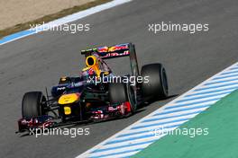 08.02.2012 Jerez, Spain, Mark Webber (AUS), Red Bull Racing   - Formula 1 Testing, day 1 - Formula 1 World Championship