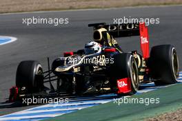 08.02.2012 Jerez, Spain, Kimi Raikkonen (FIN), Team Lotus Renault GP   - Formula 1 Testing, day 1 - Formula 1 World Championship