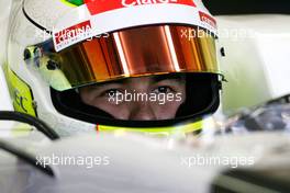 08.02.2012 Jerez, Spain, Sergio Perez (MEX), Sauber F1 Team   - Formula 1 Testing, day 1 - Formula 1 World Championship