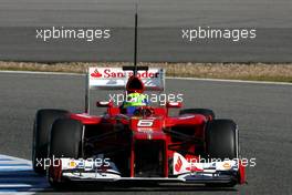 08.02.2012 Jerez, Spain, Felipe Massa (BRA), Scuderia Ferrari   - Formula 1 Testing, day 1 - Formula 1 World Championship