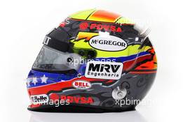 08.02.2012 Jerez, Spain, Pastor Maldonado (VEN), Williams F1 Team helmet - Formula 1 Testing, day 1 - Formula 1 World Championship